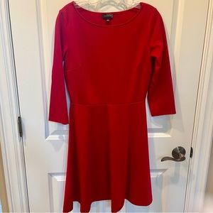 Women’s SZ S LIMITED LIPSTICK RED KNEE LENGTH A-LINE PULLOVER SKATER DRESS